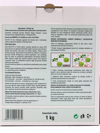 Pełzakol Extra GR – Zwalcza Ślimaki – 1 kg Sumin