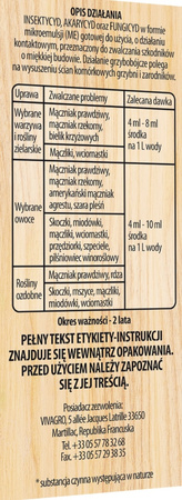 Limocide 3w1 na przędziorki, mszyce, skoczki – zwalcza szarą pleśń, rdzę i mączniaka – 30 ml Protect Garden