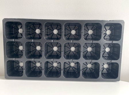 Wielodoniczki Do Rozsady 75x75x60 mm / 18 komórek