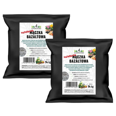 Mączka bazaltowa – nawóz mineralny – na szkodniki roślin – 2x14 kg