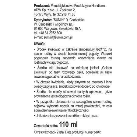 Laser 940 EC na szkodniki w warzywach i roślinach ozdobnych – 110 ml Sumin