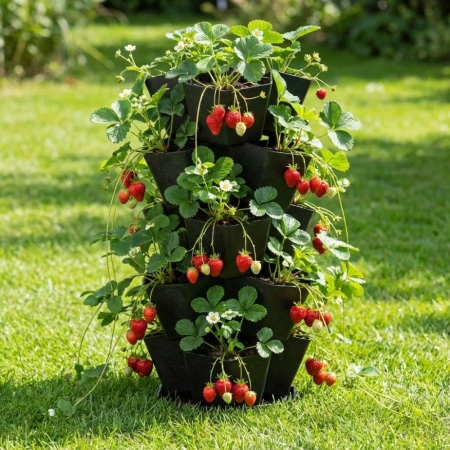 Doniczka do sadzenia roślin 5-piętrowa łupek 37x68cm Multy Home