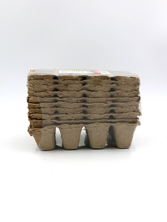 Paletka Doniczek Torfowych 12 komórek – 10 szt.