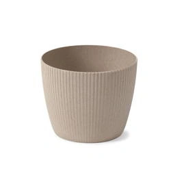 Osłonka Doniczka Ø110 mm Magnolia Eco Coffee Jumper – Latte – Lamela