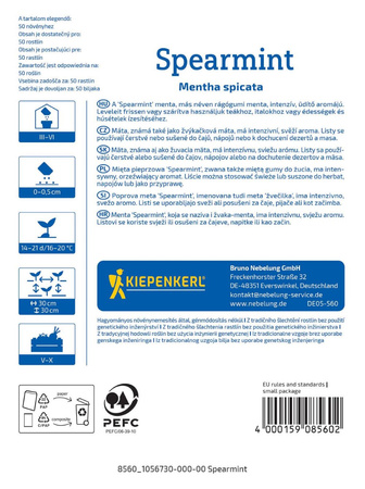 Mięta Pieprzowa 'Spearmint' – Kiepenkerl