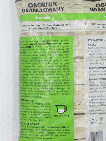 Obornik koński granulowany – nawóz do warzyw, owoców i trawnika – 5 l Target