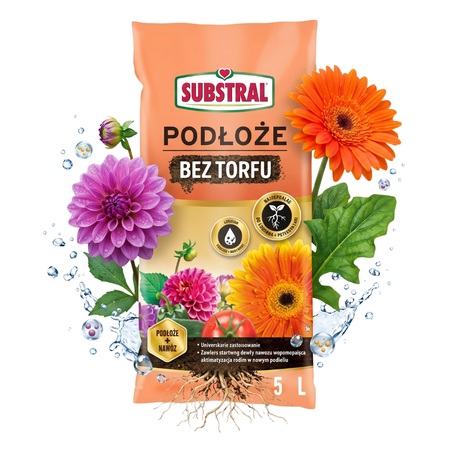 Podłoże bez torfu – ziemia uniwersalna – 5 l Substral (Zestaw 2 szt.)