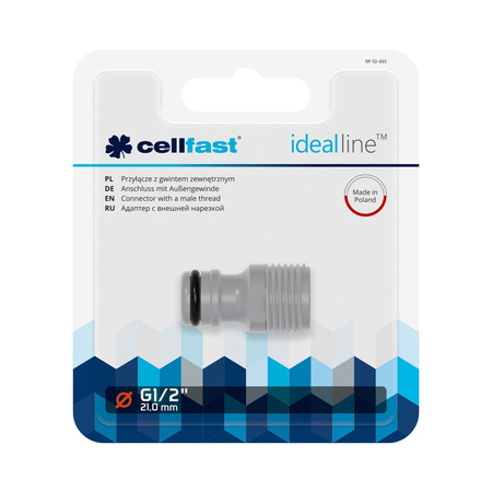 Przyłącze Z Gwintem Zewnętrznym 1/2'' – 50-665 Cellfast