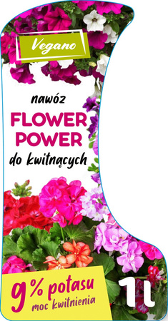 Flower Power płynny nawóz do roślin kwitnących z dużą zawartością potasu – 2 x 1000 ml Vegano