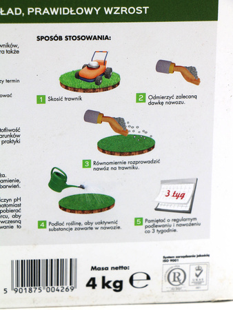 Nawóz do trawnika zagęszczający murawę – 4 kg Target