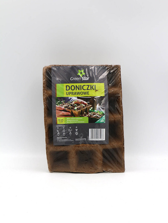 Doniczki z Włókna Kokosowego – 5x5 cm – 12x3 szt. GreenStar