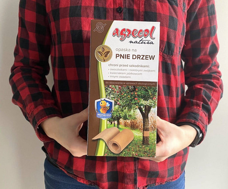 Opaska tekturowa na pnie drzew – chroni przed szkodnikami – Agrecol