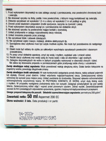 Shot – Koncentrat Do Zwalczania Kleszczy w Ogrodzie – 50 ml Sumin