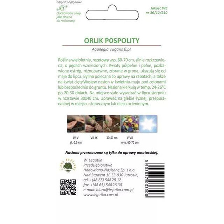 Orlik Pospolity – Mix Kolorów – Legutko