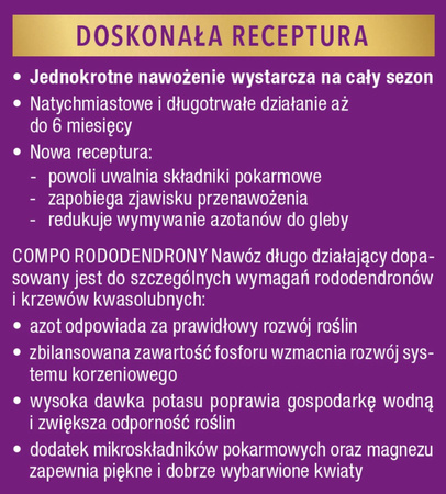 Nawóz do rododendronów długo działający – 850 g Compo