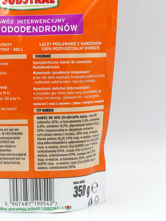 Nawóz do rododendronów w proszku (rozpuszczalny) – 350 g Substral
