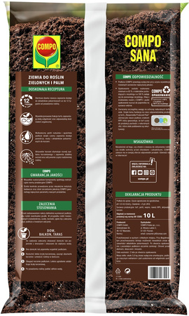 Ziemia do roślin zielonych i palm – 10 l Compo