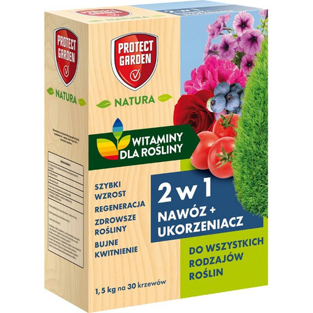 Nawóz uniwersalny 2w1 z ukorzeniaczem – 1,5 kg Protect Garden