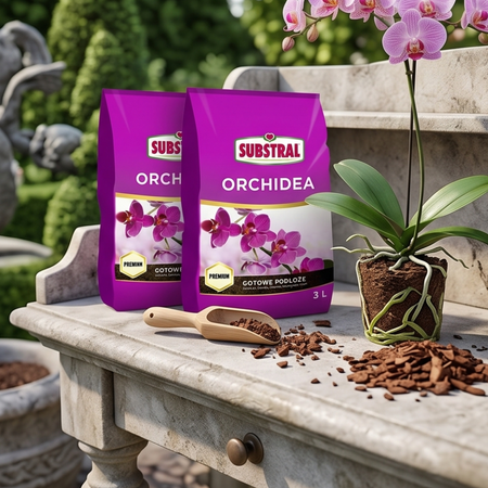 Podłoże do storczyków i orchidei – ziemia do sadzenia – 3 l Substral (Zestaw 2 szt.)