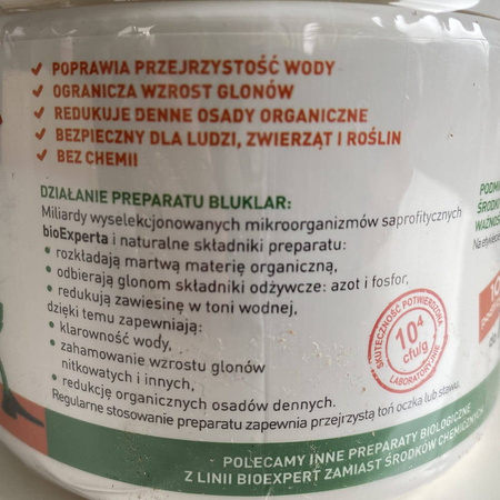 BluKlar 3w1 – Do Czyszczenia Oczek Wodnych i Stawów – 250 g bioExpert