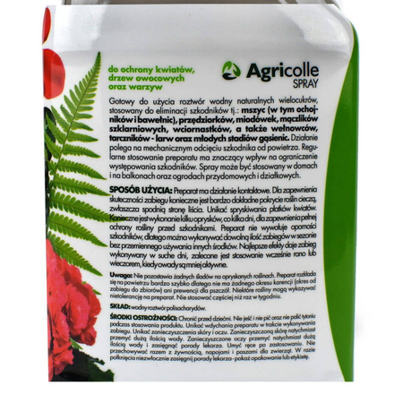 Agricolle Spray – Zwalcza Mszyce Przędziorki i Inne Szkodniki – 750 ml Target