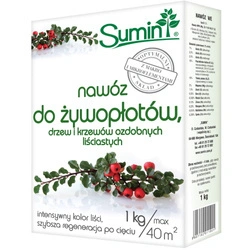 Nawóz do żywopłotów, drzew i krzewów ozdobnych – 1 kg Sumin