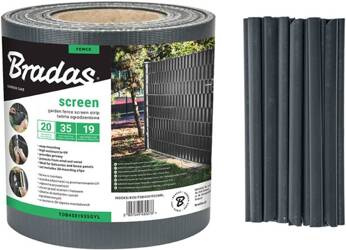 Taśma Ogrodzeniowa – Grafitowa – 19 cm x 35 m Bradas