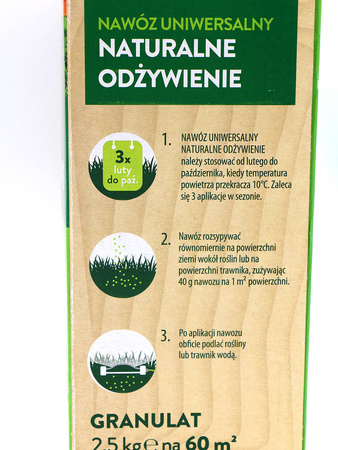 Nawóz Uniwersalny Naturalne Odżywienie – Witaminy Dla Rośliny – 2,5 kg Protect Garden