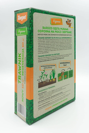 Trawnik odporny na psa – nasiona traw z mikrokoniczyną 1 kg Vegano