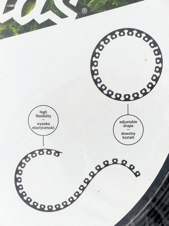 Obrzeże Trawnikowe CZARNE + Kotwy – 5 cm x 10 m Bradas