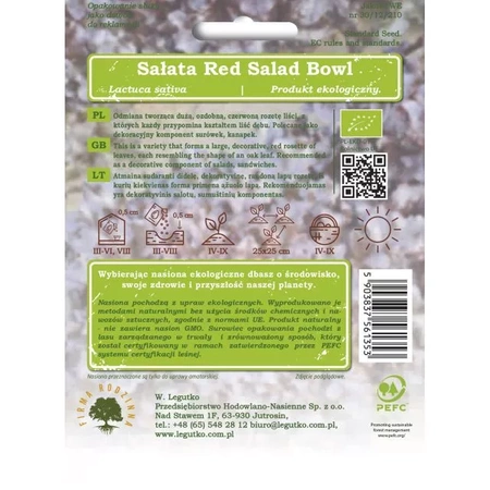 Sałata Red Salad Bowl – 0,5 g Legutko
