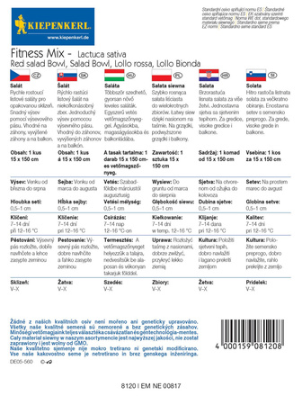 Sałata siewna Fitness Mix nasiona na taśmie – Kiepenkerl