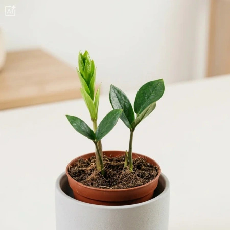 Zamiokulkas zamiolistny (Zamioculcas zamiifolia) – sadzonka rozmiar M