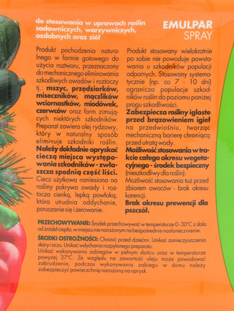 Emulpar Spray zwalcza szkodniki roślin domowych – mszyce, przędziorki, wełnowce i tarczniki – 750 ml Target