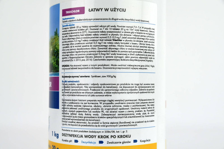 Triochlor – Tabletki Dezynfekujące Wodę Basenową – 1 kg Target (50x20g)