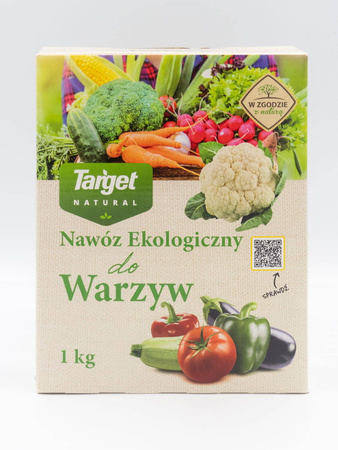 Ekologiczny nawóz do warzyw (pomidorów, papryki, bakłażana, marchwi, kapustnych i sałaty) – 1 kg Target