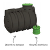Kompostownik Wodny Bio Easy Flow WIRO – 2500 l Haba