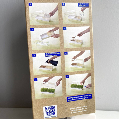 Pojemnik Do Uprawy Mikrolistków + Pady + Nasiona – Kiepenkerl