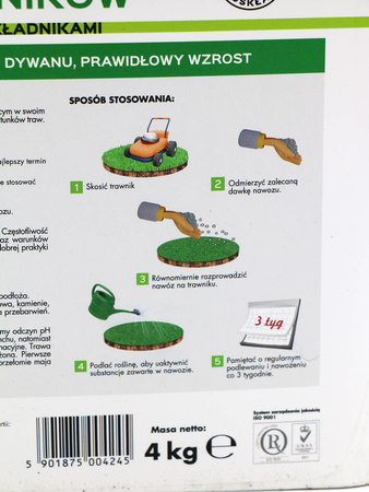 Nawóz do trawnika zagęszczający murawę z mikroelementami – 4 kg Target