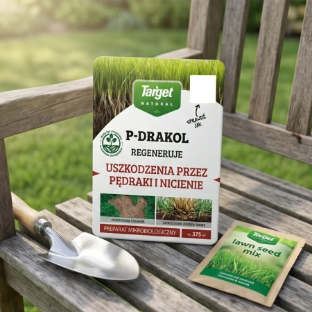 P-Drakol regeneruje trawnik po pędrakach – bakterie do trawnika – 30 g Target