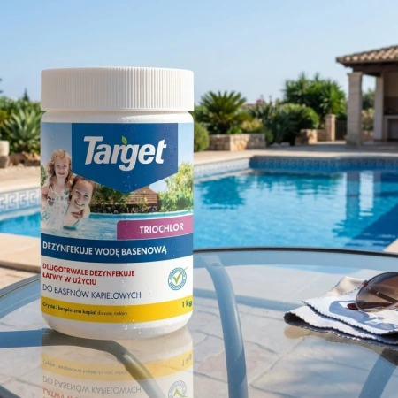 Triochlor – Tabletki Dezynfekujące Wodę Basenową – 1 kg Target (5x200g)