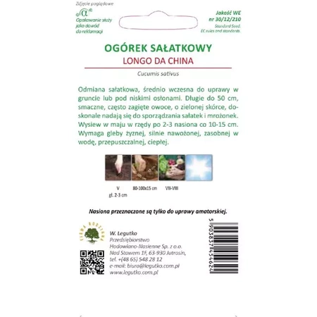Ogórek Wężowy 'Longo Da China' – 5 g Legutko