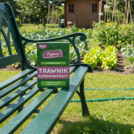 Trawnik samonawożący – nasiona traw z mikrokoniczyną 1 kg Vegano
