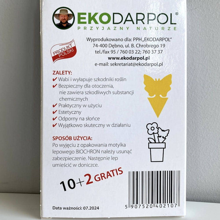 Lepowy Motylek Do Doniczek – 10 + 2 szt. Ekodarpol