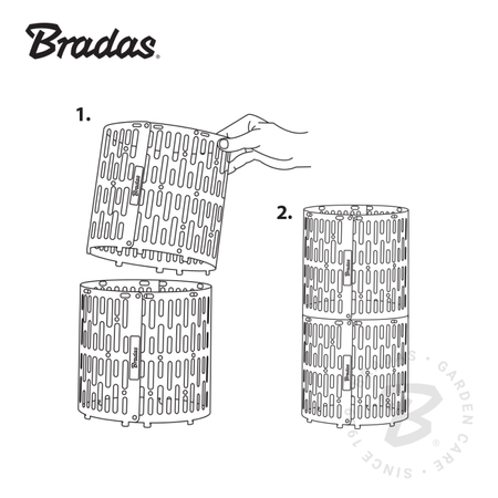 Osłonka Na Pnie Drzew – Brązowa – 4 szt. Bradas