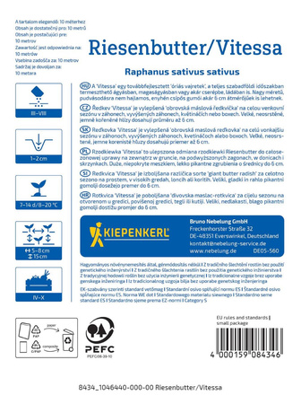 Rzodkiewka 'Vitessa' nasiona na taśmie – Kiepenkerl