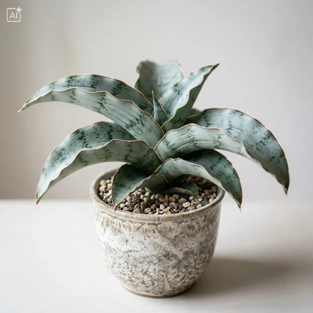Sansewieria Silver Blue (Sansewieria kirkii) – sadzonka rozmiar M