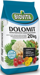 Dolomit nawóz wapniowo-magnezowy do warzyw, owoców, kwiatów i trawnika – 20 kg Biovita