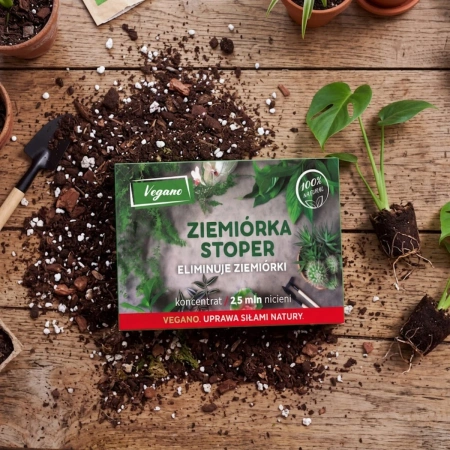 Ziemiórka Stoper – pożyteczne nicienie na ziemiórki 2,5 mln nicieni Vegano