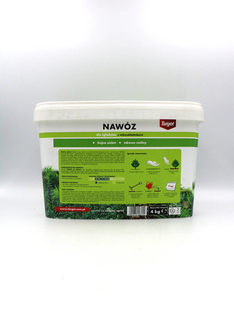 Nawóz do iglaków i tui z mikroelementami – zapobiega brązowieniu igieł  – 4 kg Target
